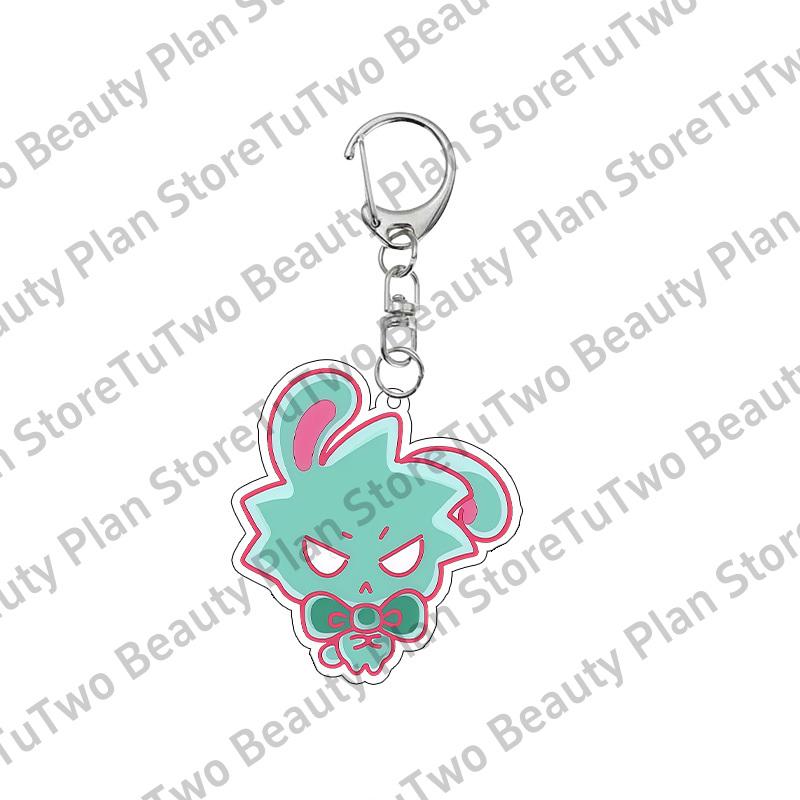 Q-Version Anime Cartoon ALIEN STAGE Acryl Schlüsselanhänger Kreativ MIZI SUA TILL Auto Rucksack Anhänger Charm Schmuck Fan Geschenke Spielzeug
