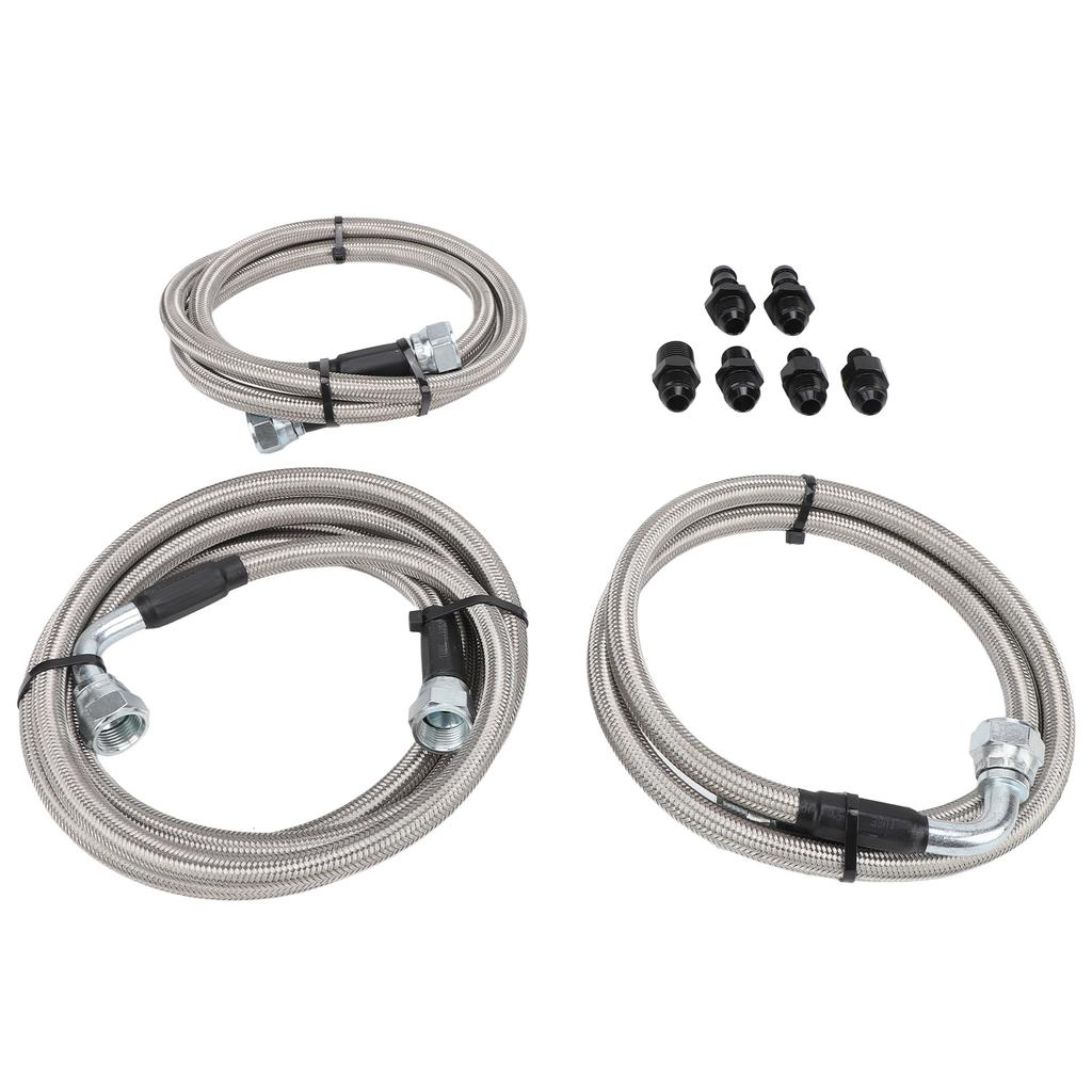 Transmission Cooler Lines Set Heavy Duty Transmission Cooling Hose Lines for 2500 3500 5.9L 1996‑2002 with 47RE