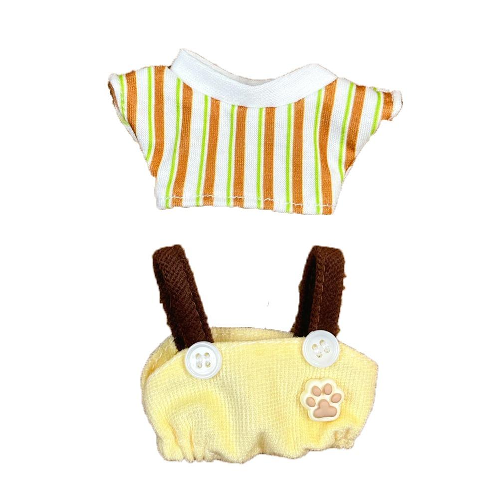 Cat Paw Pants 10cm Cotton Doll Clothes Suit Doll Dress Up Set Doll Clothes Outfit  Children's Gift