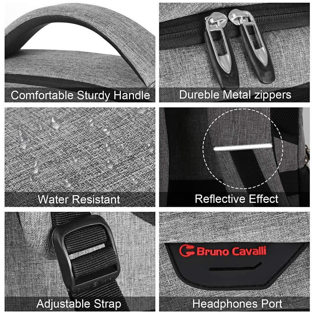 Men's Multi-Functional Laptop & Travel Backpack - Large Capacity