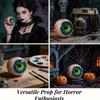 6cm Realistic Eyeball Resin Ornament with Base Creepy Eye Ball Decoration