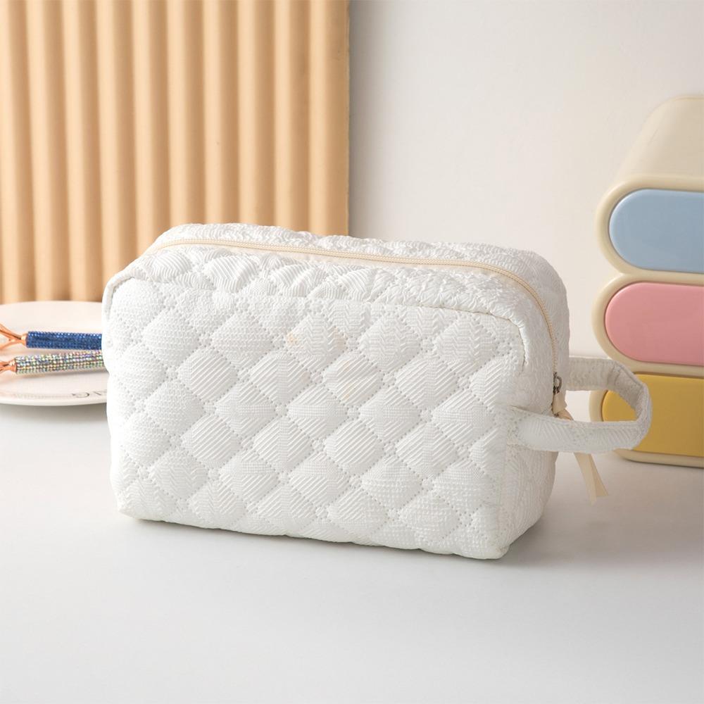 INS Quilted Makeup Bag Large Capacity Multifunctional Cosmetic Bag Portable Toiletry Bag Women Girls