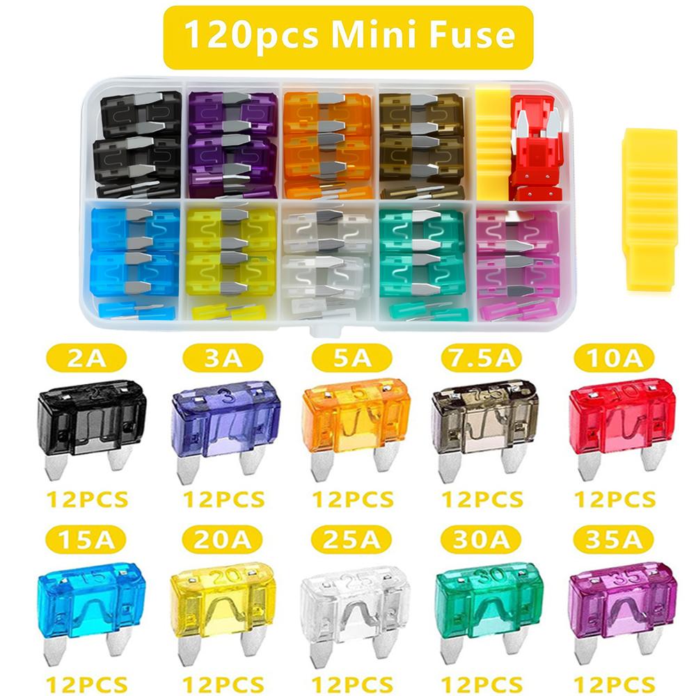 1000/306/120/50PCS Car Fuses Assortment Kit Mixed Vehicle Blade Fuses Standard Mini Mirco Fuse for Automotive Electrical Systems Fuses4