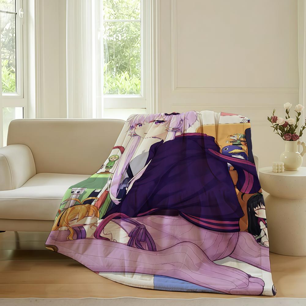 Anime Y Yuzuki Yukari Blanket For Sofa Office Bed Plane Travel Sleep Read Relax Camping Soft And Warm