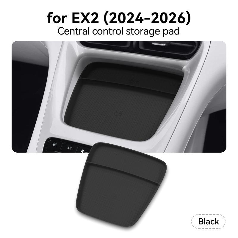 For Geely EX2 2024-2026 Interior Storage Set Central Console Pad Cup Holder Organizer Auto Accessories