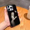 S-Sabrina Singer C-Carpenter Phone Case For iPhone17 16 15 14 13 12 Pro Max Grey Black Matte Laser Metallic Aurora Funda