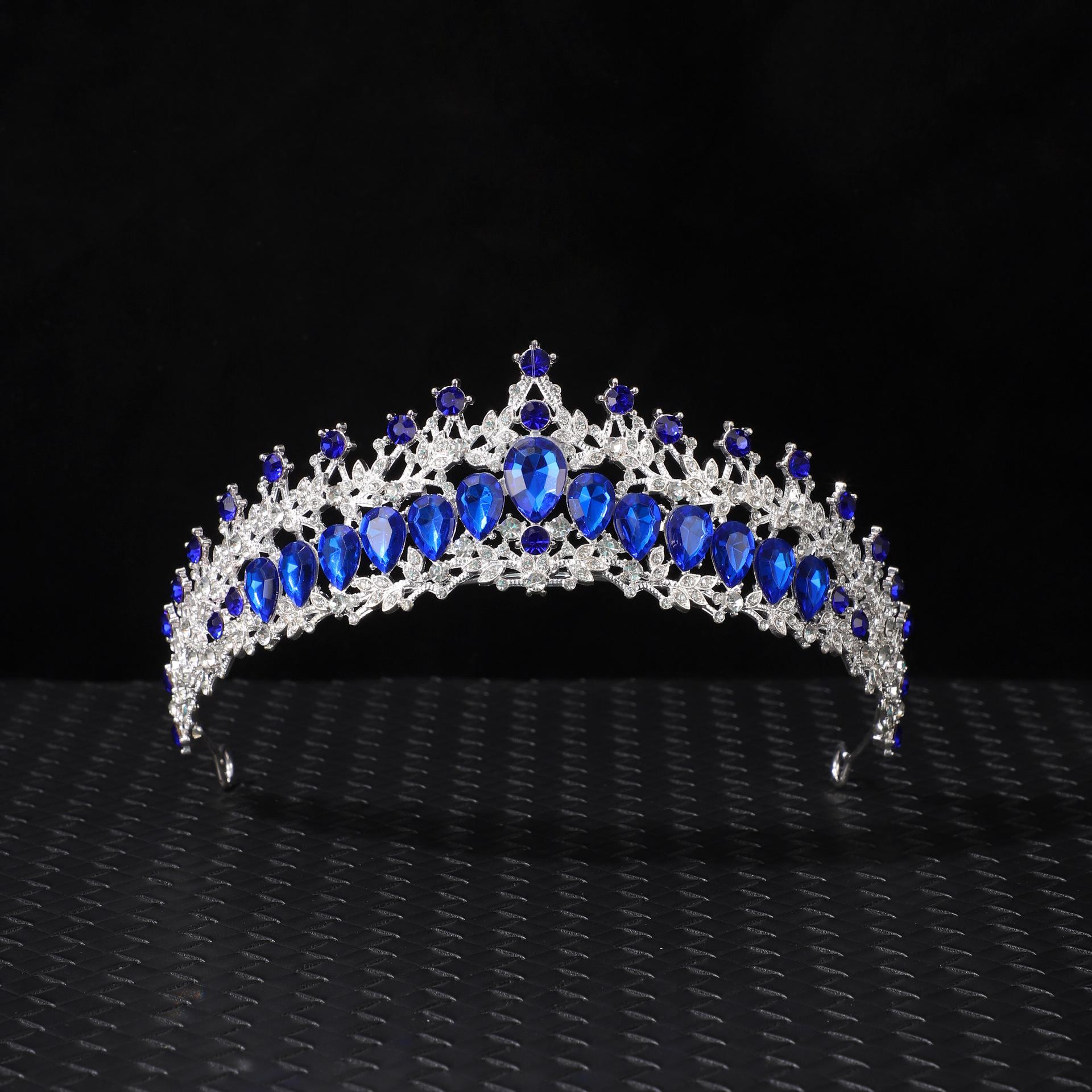 

День рождения Корона Аксессуары для волос из сплава Свадебное платье Стразы Свадебная повязка на голову Гальваническая корона Ужин Свадебный головной убор