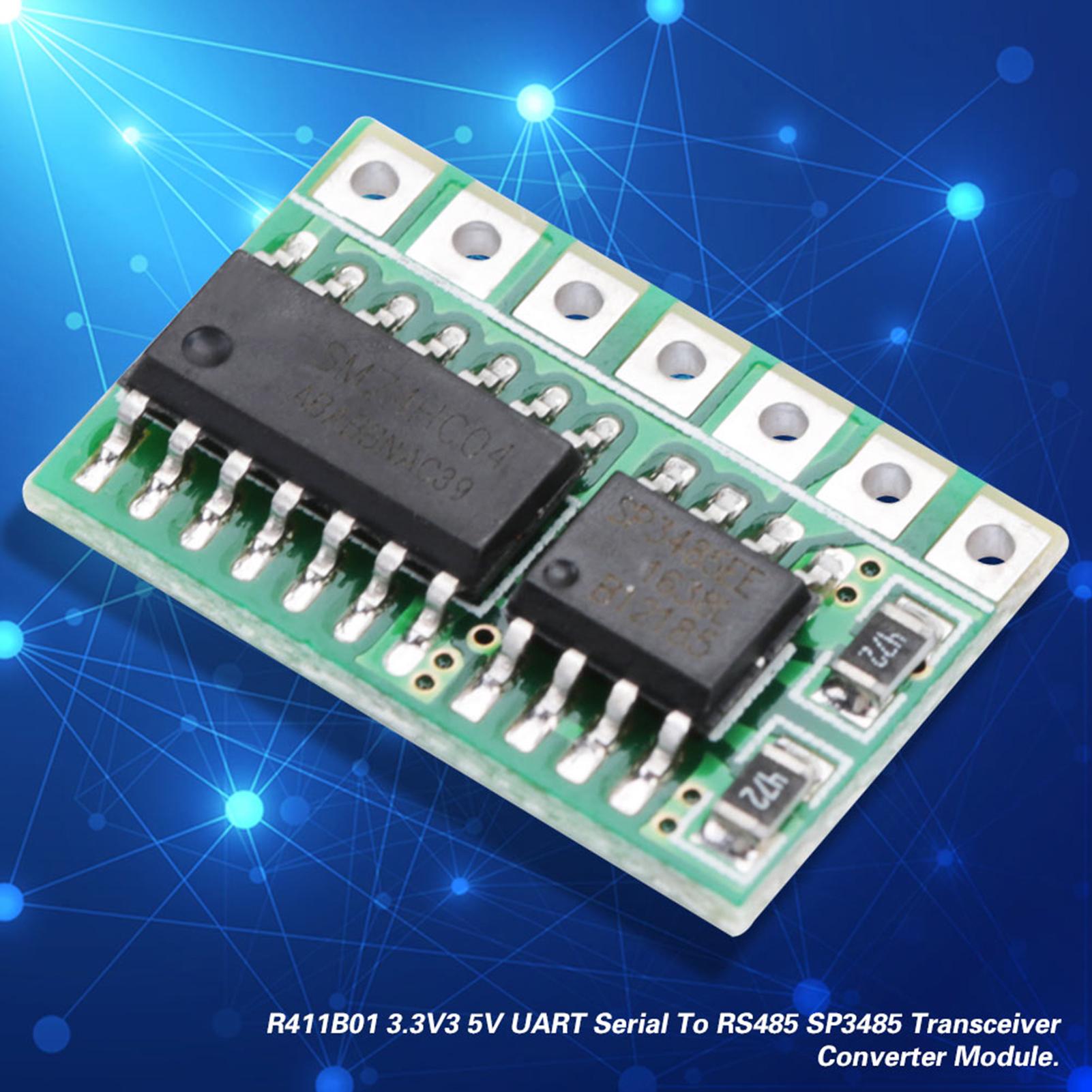 

1PCS R411A01 UART Serial To RS485 SP3485 Transceiver Converter Module(3.3V)
