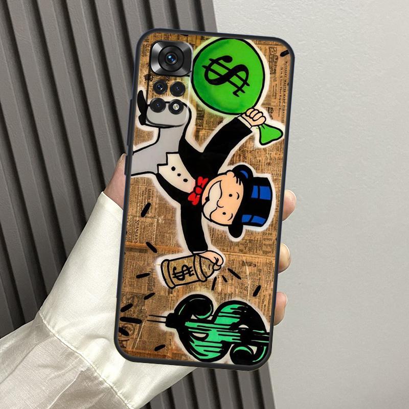 Cartoon Dollar Monopolys Case For Xiaomi Redmi Note 11 11S 10 10S 9 9S 8 12 Pro Redmi 9 10 12C 9C 9T 10A 10C Cover