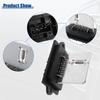 ACROPIX HVAC Blower Motor Resistor Replacement Fit for Nissan Cube - Pack of 1 Black Silver Tone White