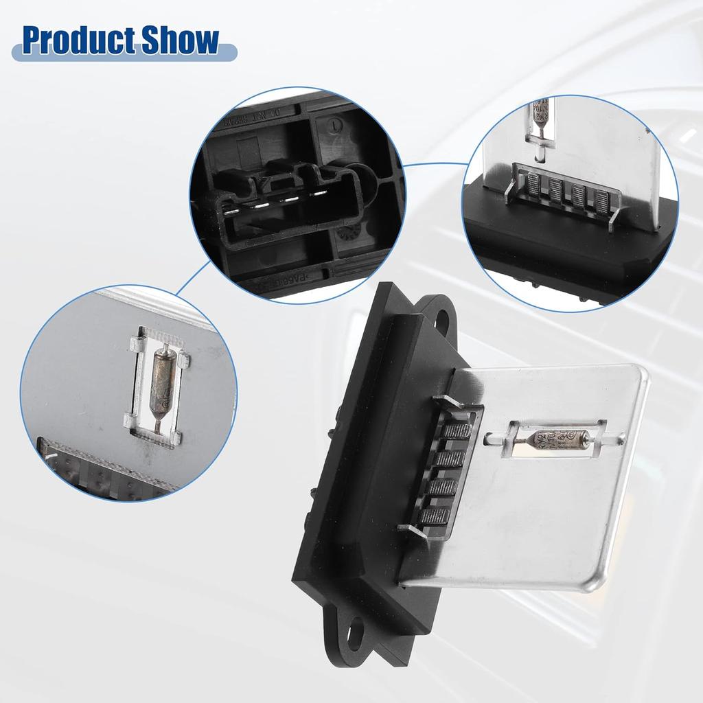 ACROPIX HVAC Blower Motor Resistor Replacement Fit for Nissan Cube - Pack of 1 Black Silver Tone White