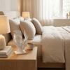 Artistieke Gevoel Half Gezicht Beeldhouwwerk Standbeeld Kunst Decoraties Decoratieve Huisdecoratie Studie