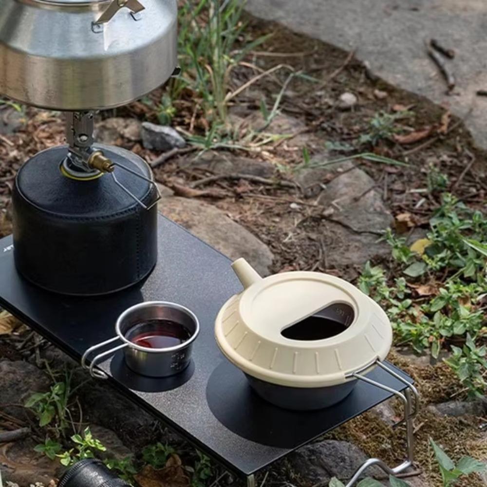 Universeller Camping-Kaffeekannen-Deckel Wiederverwendbarer Camping-Schüssel-Deckel Topfdeckel Outdoor