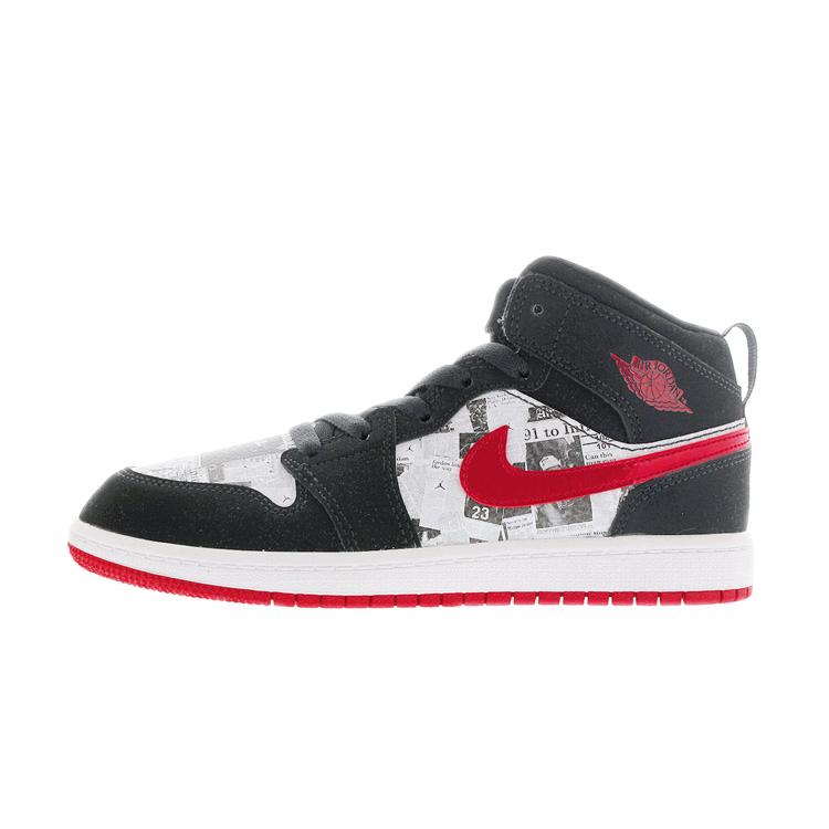 Jordan 1 Mid SE PS Newspaper Air Times BQ6932-061 11C