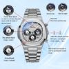 Stylish Waterproof Watch with Small Analog Luminous Stainless Steel Quartz Fashion Accessory Perfect for or As a Boyfriend Gift Men's Seconds