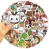 50 Christmas Cartoon Waterproof Sticker Sheets for Phone Cases and Scrapbooks