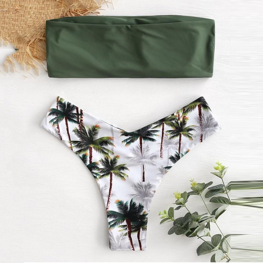 Sexy Women Bikini Set  Print Padded Swimwear Bathing Swimsuit Beachwear