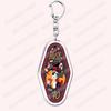 Heiß Populär Anime Cartoon Dämon Figur Schlüsselanhänger für Zubehör Tasche Angel Dust Schlüsselanhänger Ring Schlüsselring Schmuck Fans Freunde Geschenke