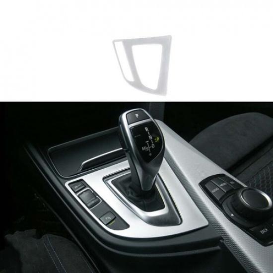 Central Console Gear Shift Frame Trim For BMW 3 4 Series GT Silver Steel 13-
