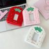 Plush Strawberry Photocard Holders Binder Cover 3 Rings Refillable Photocard Picture Storage Photo Album Collect Book