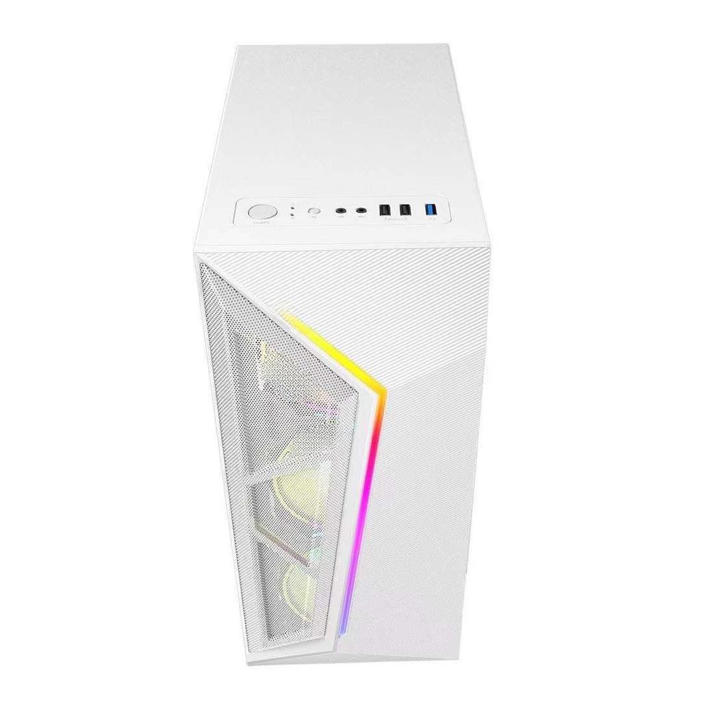 Qihangzhe V8 RGB játék számítógép tok átlátszó oldallal