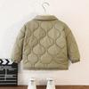 Autumn Kids Jacket Winter Boys Solid Color Thick Plus Velvet Warm Coat Teen Children Outerwear Clothing