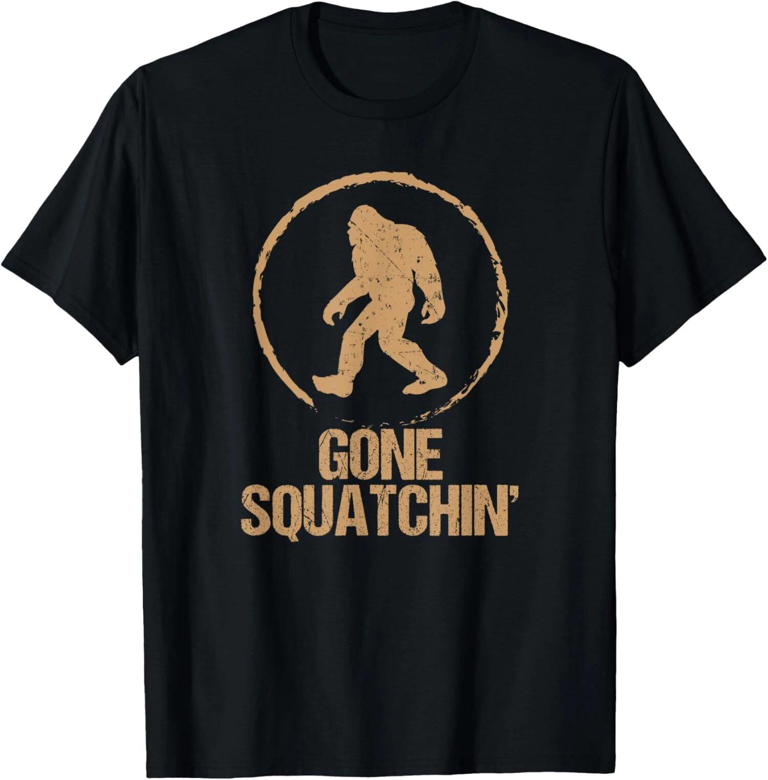Gone Squatchin- Bigfoot Hunter Gone Squatchin Sasquatch T-Shirt L