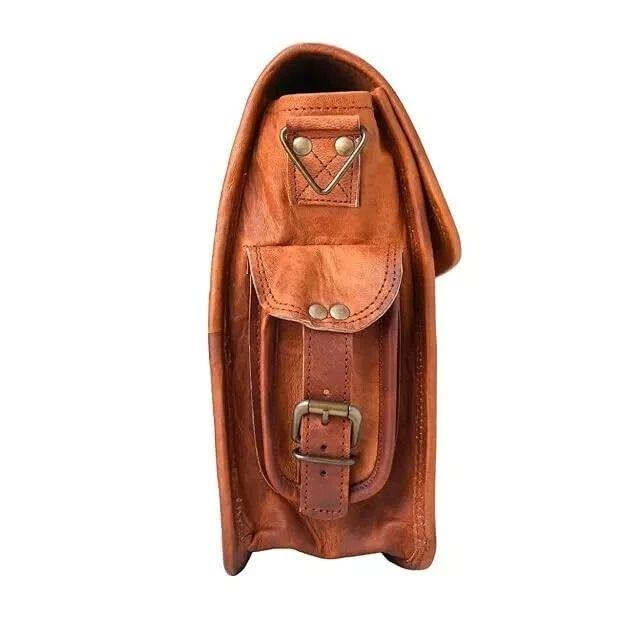 Royal Men's Genuine Leather Vintage Laptop Messenger Briefcase Bag Satchel