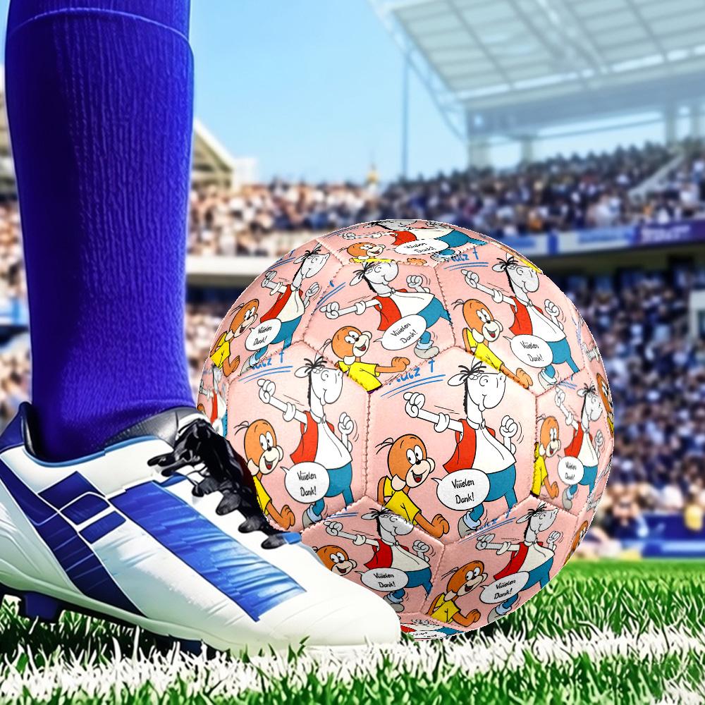 Christmas Celebration ?ffle und Pferdle Size 5 Soccer Ball,Indoor/Outdoor Suitable for Training Matches Tournaments Practice Games Gift for Fan