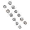 12pcs Metal Dental Teeth Crown Stainless Steel Temporary Protective Dental Metal Crowns for Children 