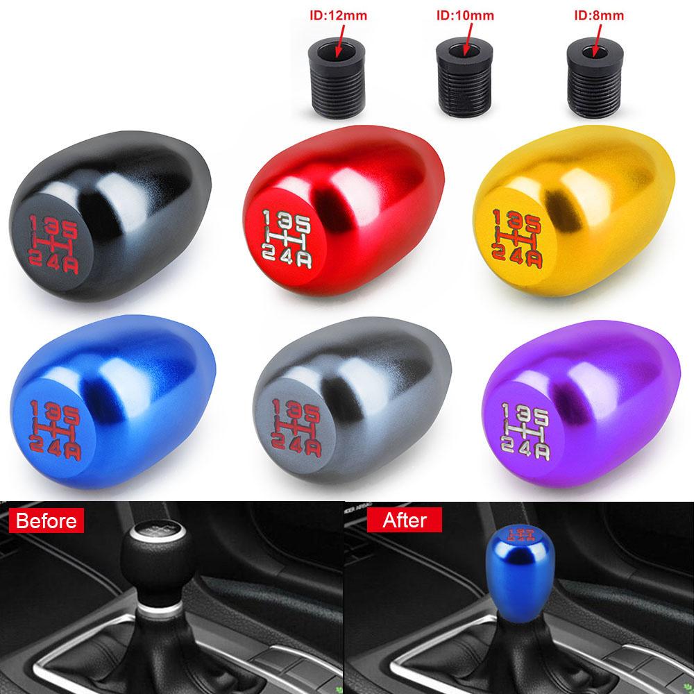 Universal Racing 5 Speed Car Gear Shift Knob For Manual Transmission Aluminum Alloy Shifter Knob Shift Lever