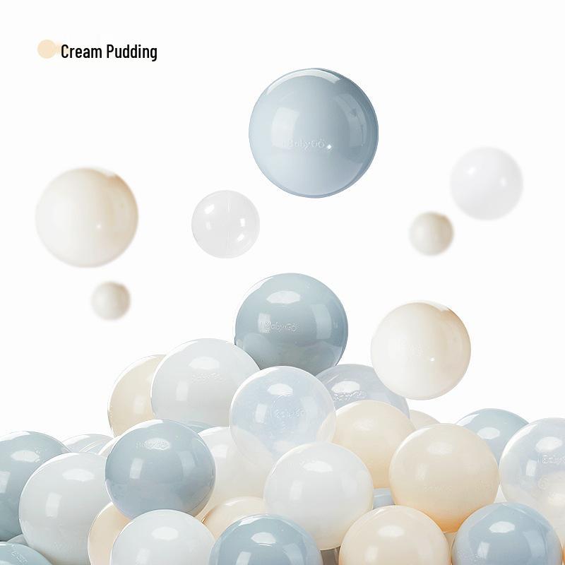 Babygo Odorless Indoor Ball Pit with Elastic Fence and Ocean Colored Balls for Infants and Children