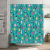 Tropical Shower Curtain Waterproof Floral Hibiscus Palm Leaves Bathroom Decor Beach Theme Modern Farmhouse Coastal Style Home De