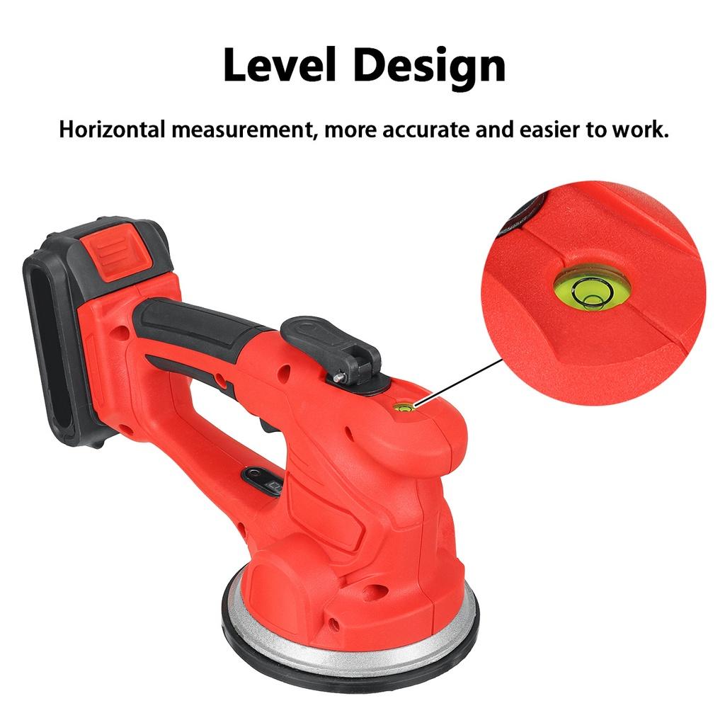 Portable Tile Vibrator Floor Plaster Machine Tile Laying 150kg with 21V Battery Automatic Leveling Tools for 120x120cm Tiles