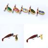 5pcs Water Drop Type Fishing Lure Spoon Metal Construction Composite Bait Lure  Fishing Accessories