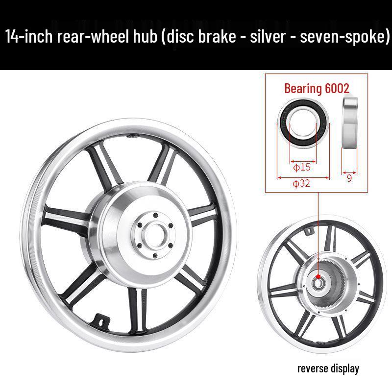 Electric Folding Bicycle Wheel Hub Motor with 12/14/16-inch Aluminum Alloy Disc Brake for Front and Rear Drive