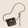 Leather Waist Chain Bag Shoulder Strap Womens Crossbody Bag Waist Wallet Fashion Waist Bag Detachable Play Waist Belt