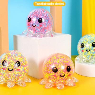 Neu! Dehnbares leuchtendes Oktopus Squishy Spielzeug Dekompression Angstlinderung Quetschspielzeug für Kinder Männer