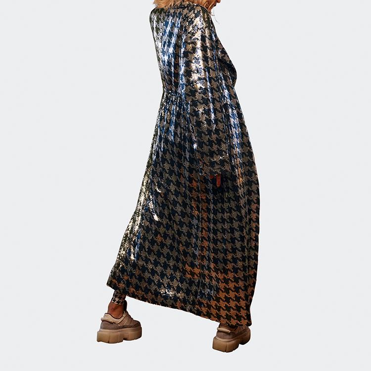 Adidas Originals X Ivy Park Vlčí zub Flitrový Dlouhý Kabát Dámský Kabát Modrý HC5954