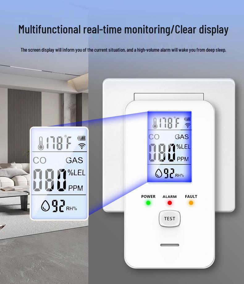 European/US Standard High Sensitivity Carbon Monoxide & Multi-Purpose Detector Alarm