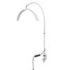 16 In LED Half Moon Beauty Lamp with Desk Clamp 20W Nail Lash Fill Light 360 Degrees  Rotatable Hose