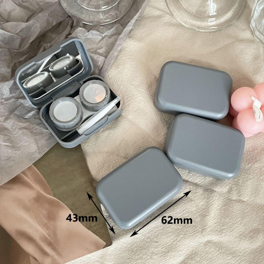 with Tweezers and Suction Stick Contact Lens Case Kit Contact Lens Case For Men and Women