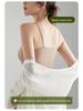 Geripptes Damen-Camisole mit Brustpolstern - Sommer-Weste BH & Oberbekleidungstop