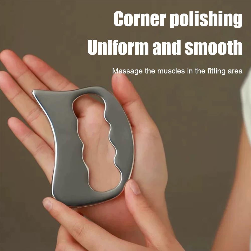 Stainless Steel Gua Sha Muscle Scraper Tool for Face Body Physical Therapy, Lymphatic Drainage Massager Soft Tissue Massage Tool