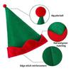 Stylish Red and Green Christmas Hat Santa Claus Elf Hat Pointed Hat for Cosplay