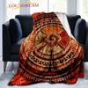 Hunab Ku Mayan Symbol Blanket Flannel Blanket Maya Calendar Glyphs Throws Blanket Bedspread Mayan Ethnic Blanket Sofa Blanket