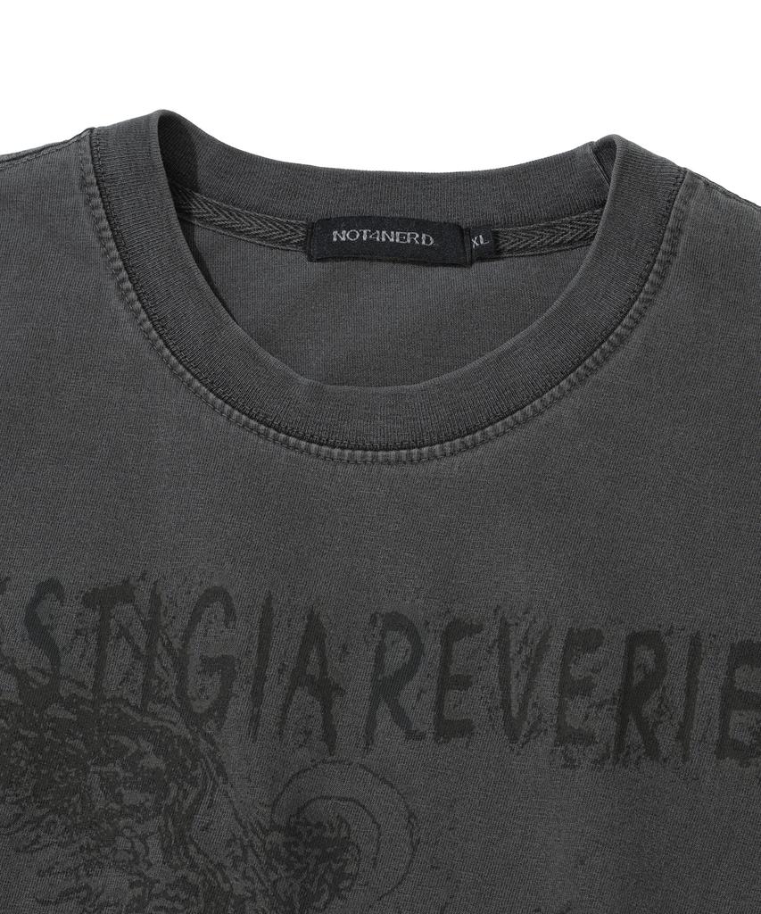NOT4NERD Uprising Pigment T-Shirts - Charcoal