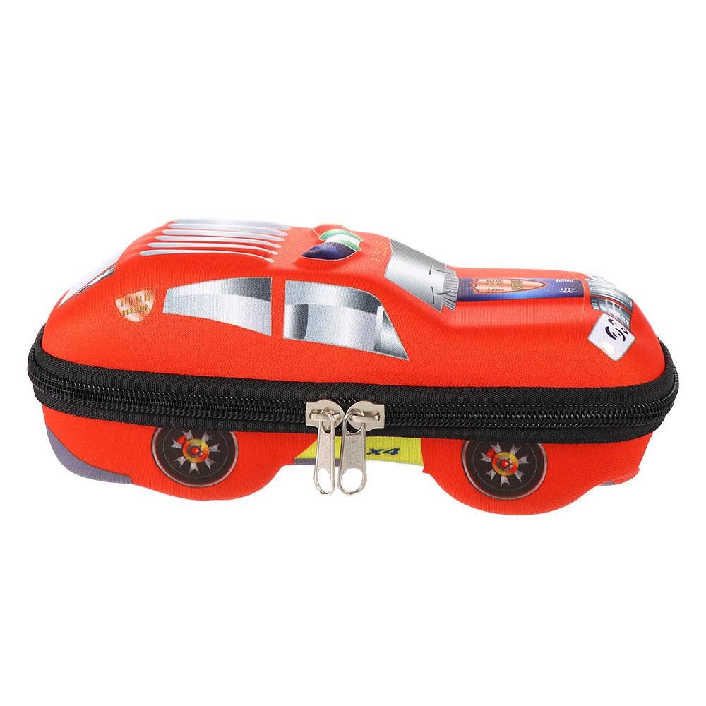 

3D Racing Car Pencil Cases Cartoons School Pencil Case for Children Stationery Box EVA Plastic Pen Case Boy Cute Pen Bag Gifts красный