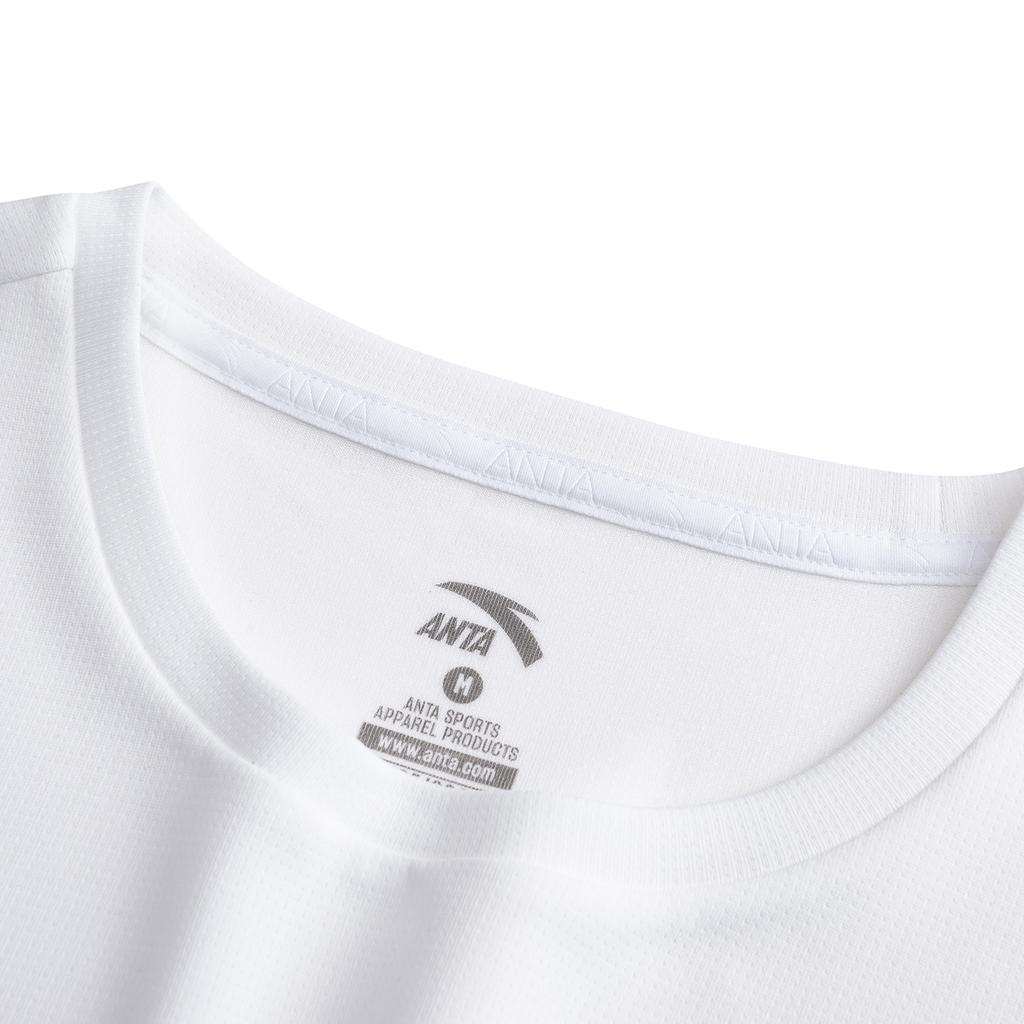 Anta Plain Round Neck Pullover Short Sleeve Sports Set Comfortable Feather Tennis Running Training Shorts Fitness Suit Women sets 962627208-1