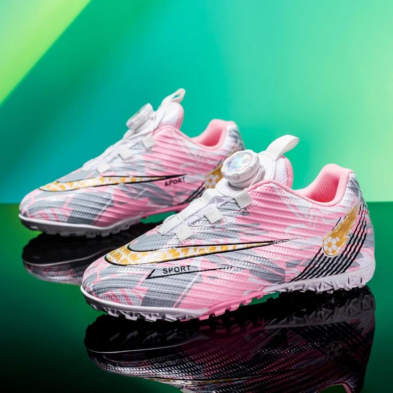 

Childrens Original Football Boots TF Comfortable Sports Non-slip Soccer Shoes Trendy School Training Football Shoes for Kids EU39